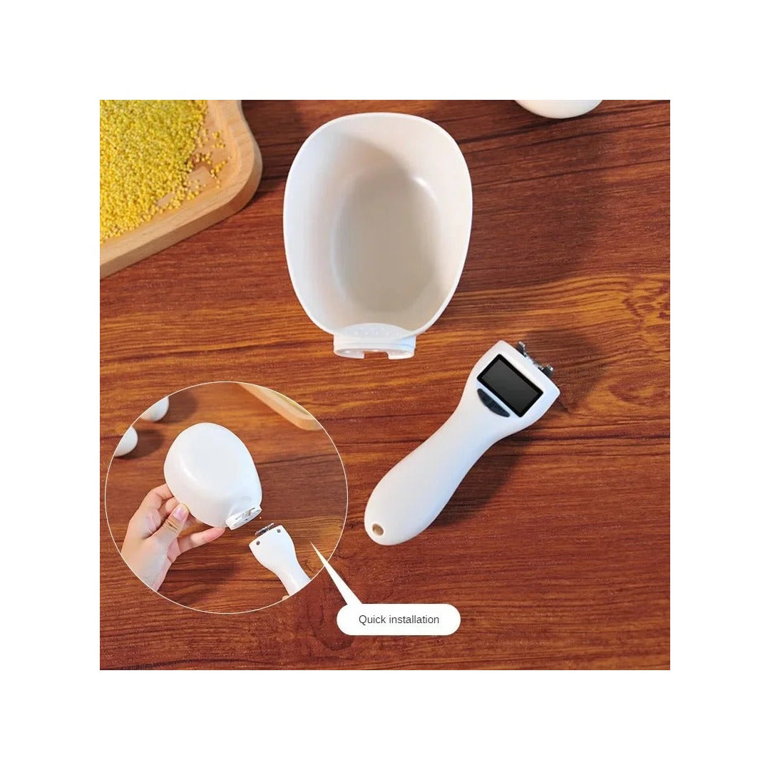 Pet Food Measuring Scoop Electronic Dog Cat Food Measuring Cup Digital Spoon Scale Kitchen Food Scale with LED Display