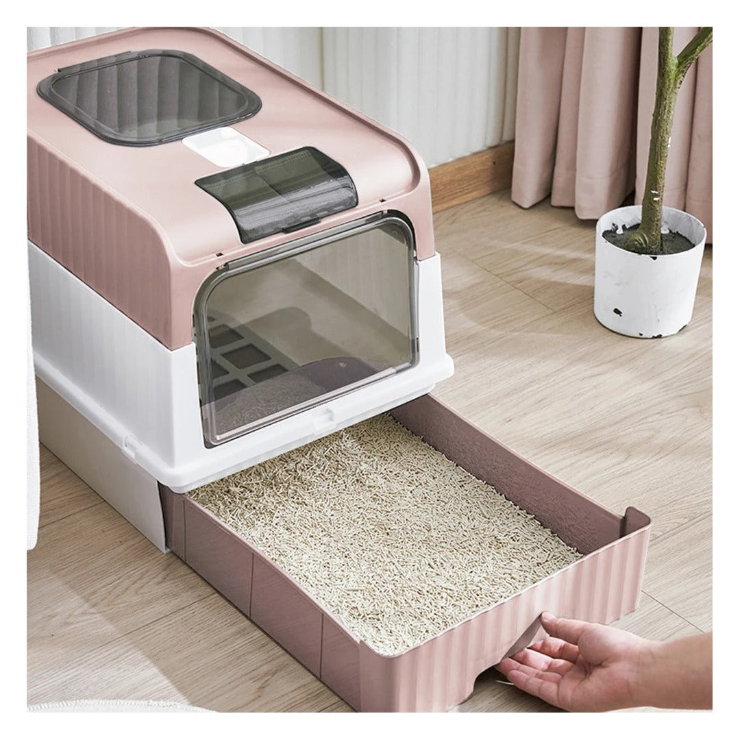 【】Uv Sterilization Fully Enclosed Cat Litter Box