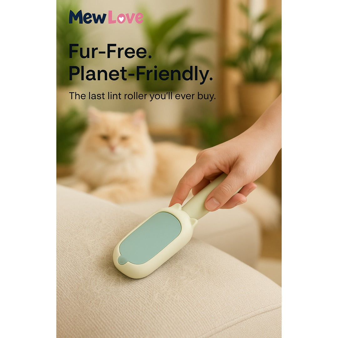 MewLove Reusable Cat Hair Remover – Self-Cleaning Lint Roller