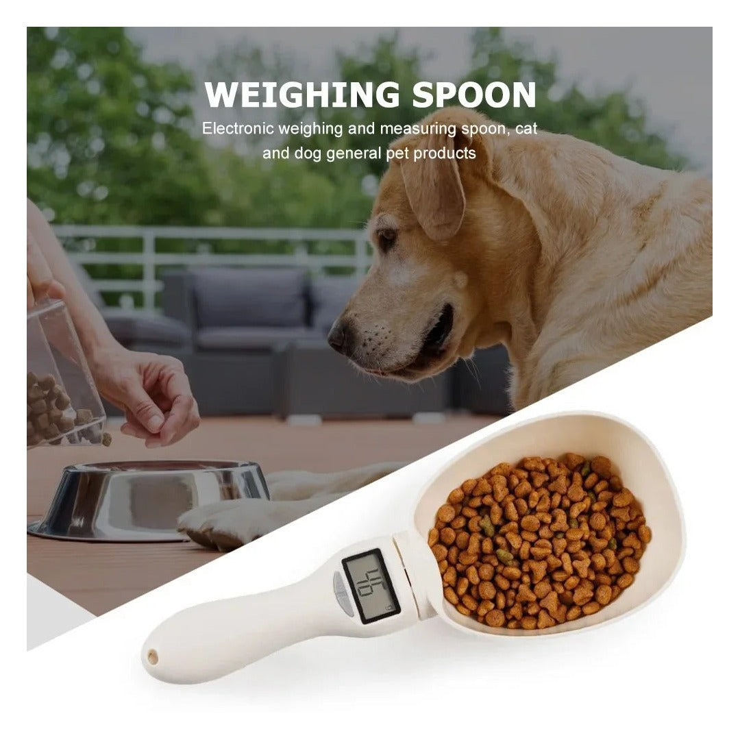 Pet Food Measuring Scoop Electronic Dog Cat Food Measuring Cup Digital Spoon Scale Kitchen Food Scale with LED Display