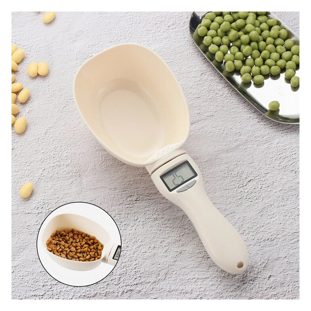 Pet Food Measuring Scoop Electronic Dog Cat Food Measuring Cup Digital Spoon Scale Kitchen Food Scale with LED Display