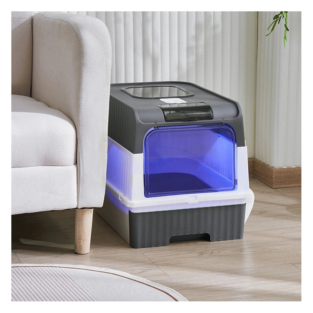 【】Uv Sterilization Fully Enclosed Cat Litter Box