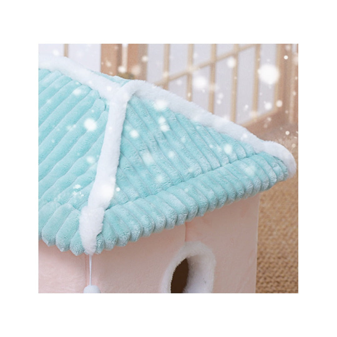 Cat House Removable and Washable Cat Bed Pet Supplies Enclosed Cat House Villa