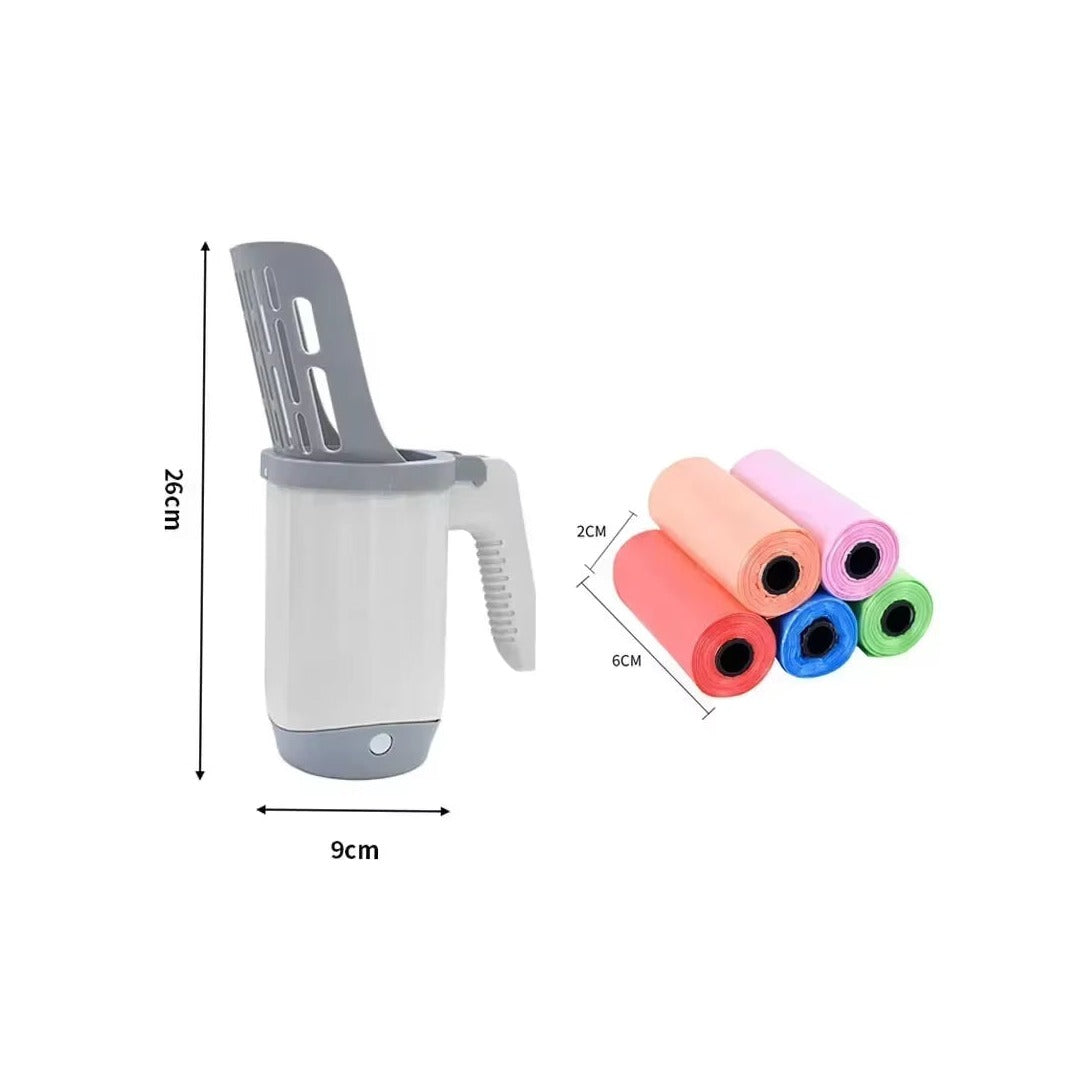 Cat Litter Shovel Scoop with Refill Bag for Pet Filter Clean Toilet Garbage Picker Cat Supplies Cat Litter Box Self Cleaning