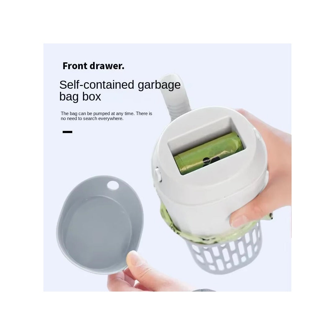 Cat Litter Shovel Scoop with Refill Bag for Pet Filter Clean Toilet Garbage Picker Cat Supplies Cat Litter Box Self Cleaning