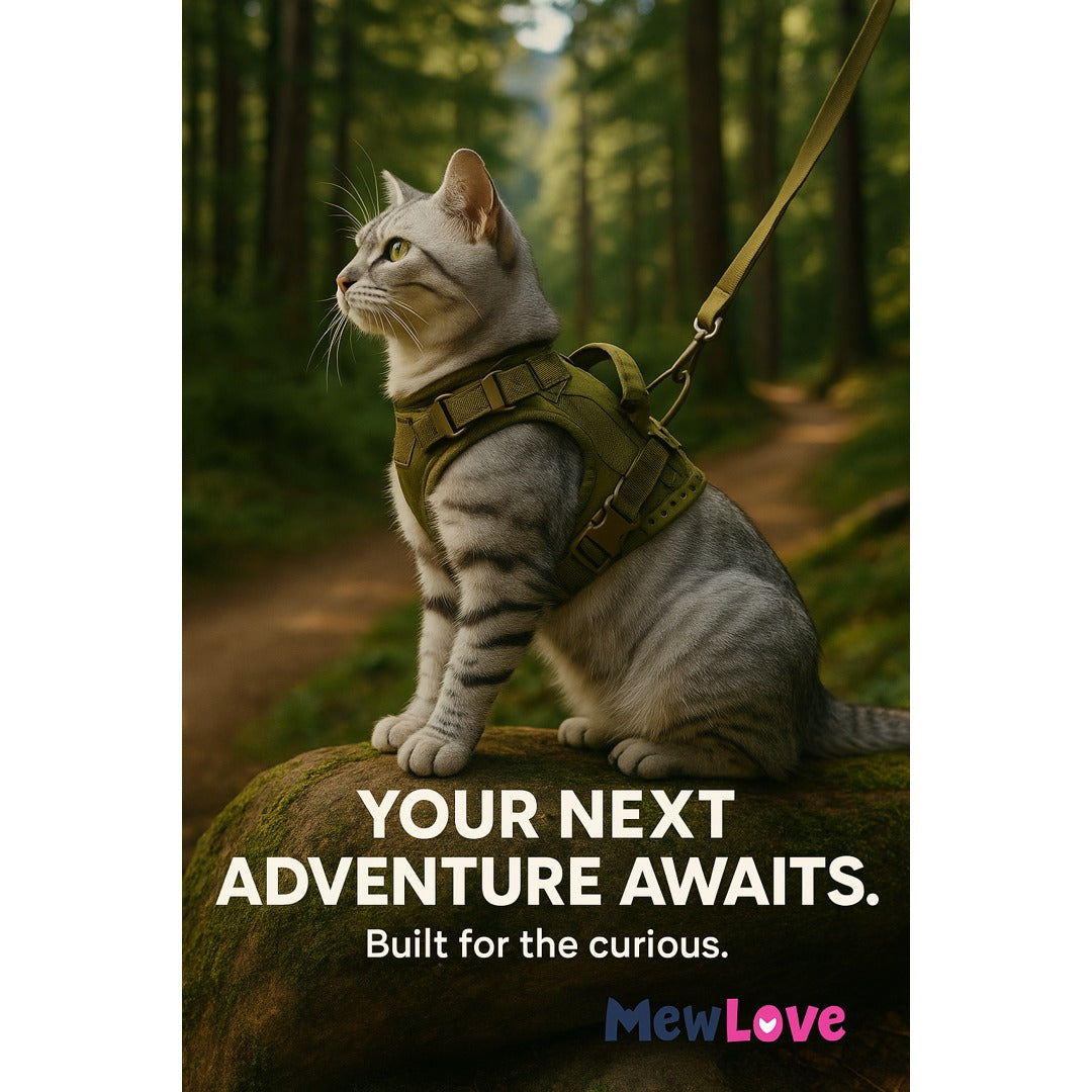 MewLove Cat Harness – Adjustable Fit