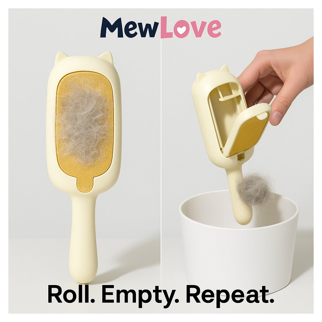 MewLove Reusable Cat Hair Remover – Self-Cleaning Lint Roller