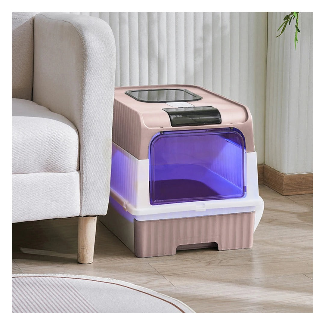 【】Uv Sterilization Fully Enclosed Cat Litter Box