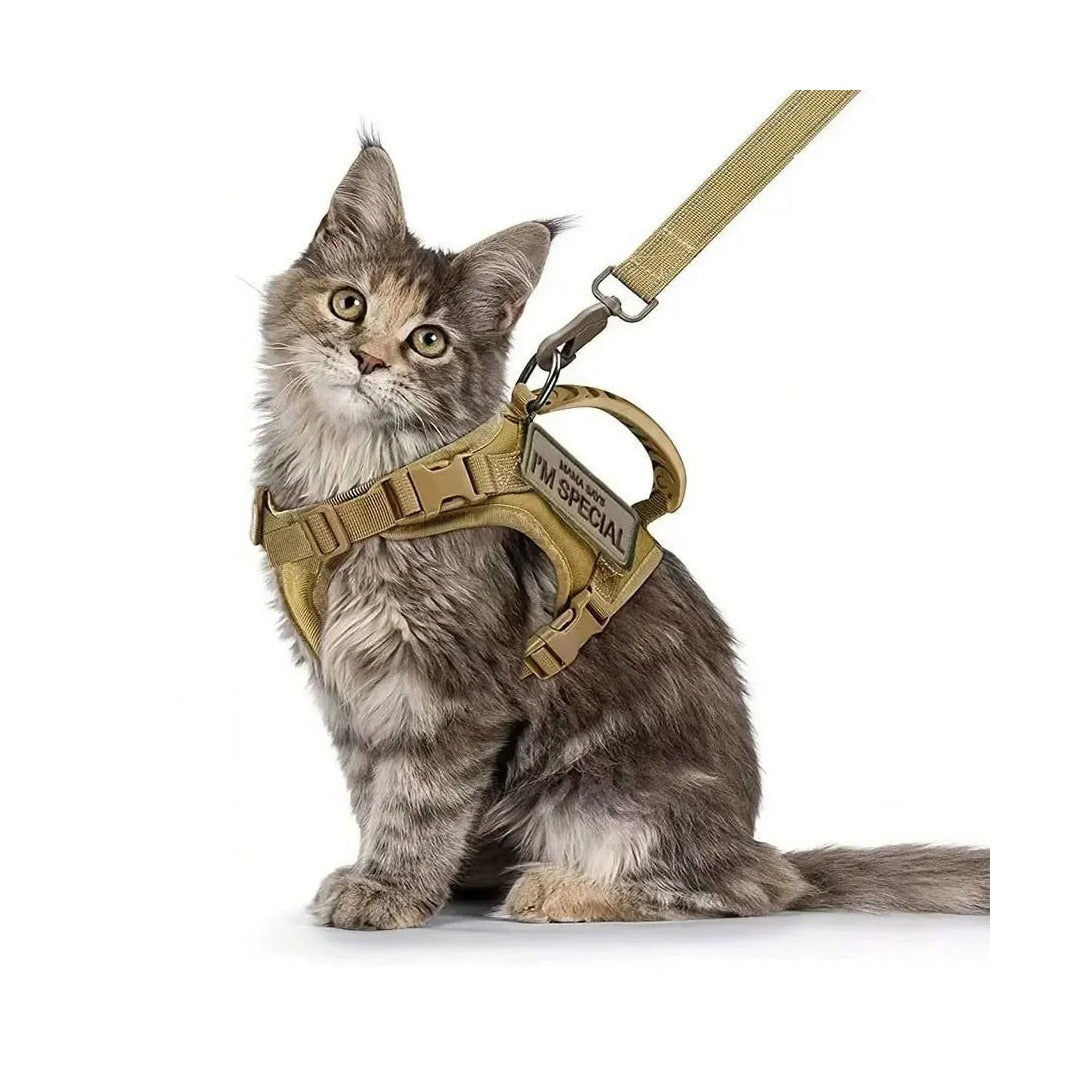 Outdoor Cat Vest Waterproof Cat Clothes Cat Chest Strap Special Vest for Walking Cats Can Be Adjusted