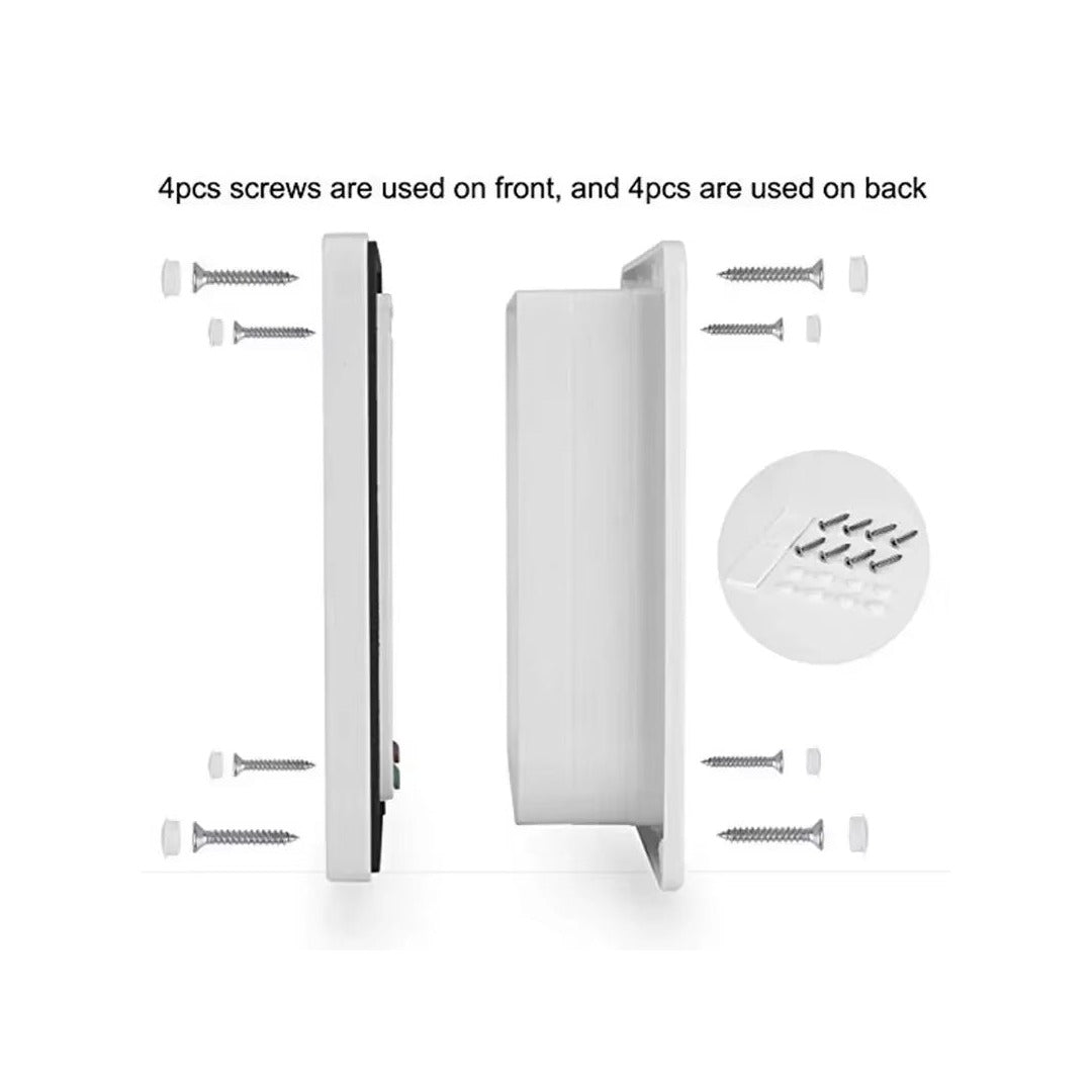 Dog Cat Flap Door with 4 Way Security Lock Flap Door for Dog Cats Kitten ABS Plastic Small Pet Gate Door Kit Cat Dogs Flap Doors