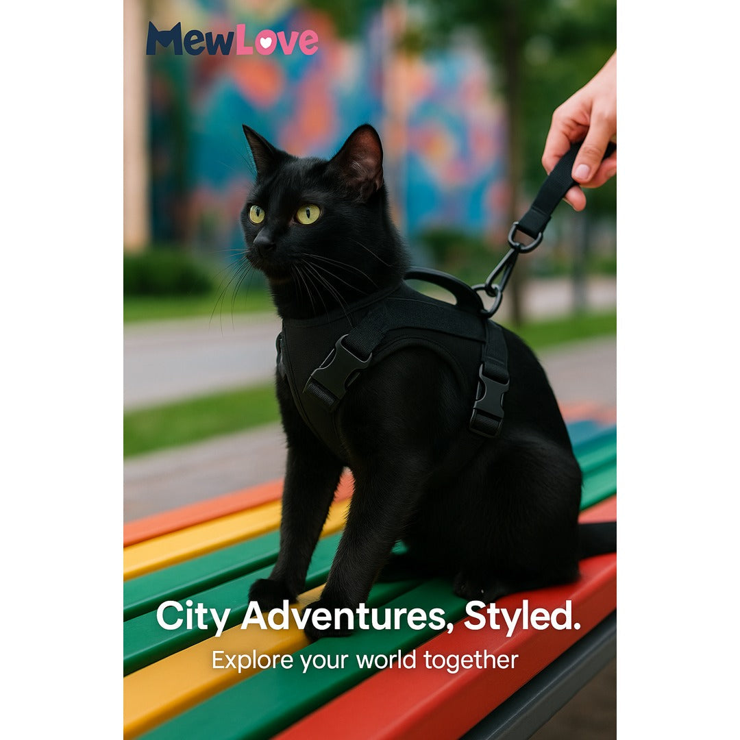 MewLove Cat Harness – Adjustable Fit